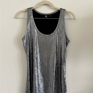 Rock & Republic Shimmering Silver Tank Top